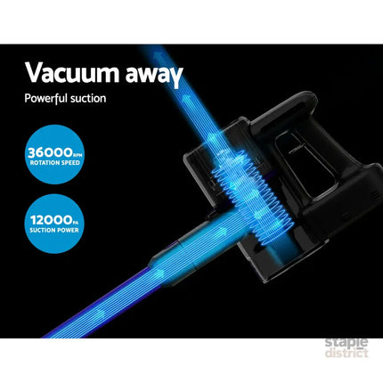 Devanti Stick Vacuum Cleaner Bagless Cordless 120W Purple - Appliances > Vacuum Cleaners > Stick Vacuums
