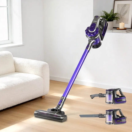 Devanti Stick Vacuum Cleaner Bagless Cordless 150W Purple - Appliances > Vacuum Cleaners > Stick Vacuums