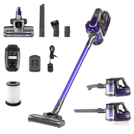 Devanti Stick Vacuum Cleaner Bagless Cordless 150W Purple - Appliances > Vacuum Cleaners > Stick Vacuums