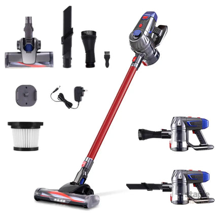 Devanti Stick Vacuum Cleaner Bagless Cordless Red 150W - Appliances > Vacuum Cleaners > Stick Vacuums