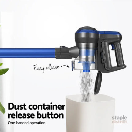 Devanti Stick Vacuum Cleaner Brushless Cordless 250W Blue - Appliances > Vacuum Cleaners > Stick Vacuums