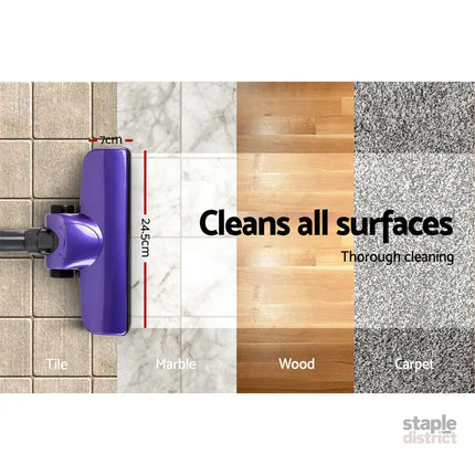 Devanti Stick Vacuum Cleaner Handheld Corded 450W Purple - Appliances > Vacuum Cleaners > Stick Vacuums