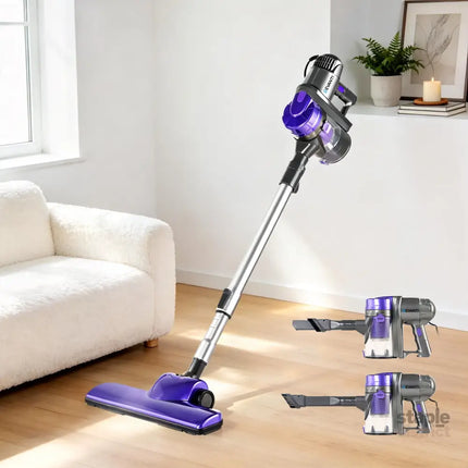 Devanti Stick Vacuum Cleaner Handheld Corded 450W Purple - Appliances > Vacuum Cleaners > Stick Vacuums