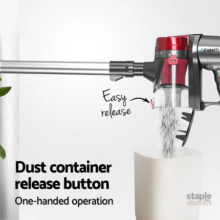 Devanti Stick Vacuum Cleaner Handheld Corded 450W Red - Appliances > Vacuum Cleaners > Stick Vacuums
