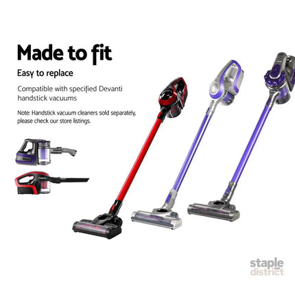 Devanti Stick Vacuum Cleaner Replacement Filter - 3 Pack - Appliances > Vacuum Cleaners > Stick Vacuums