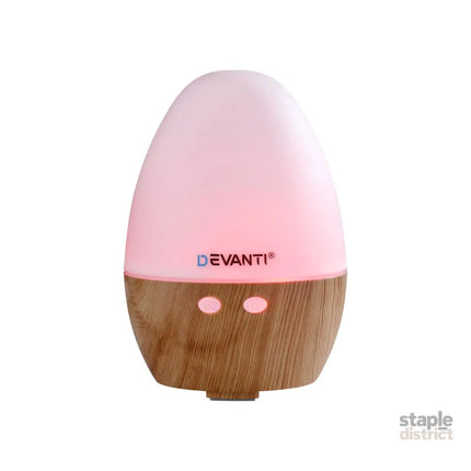 Devanti Ultrasonic Aroma Diffuser Aromatherapy 130ml LED Lights Iron Humidifier Forest - Appliances > Aroma Diffusers &