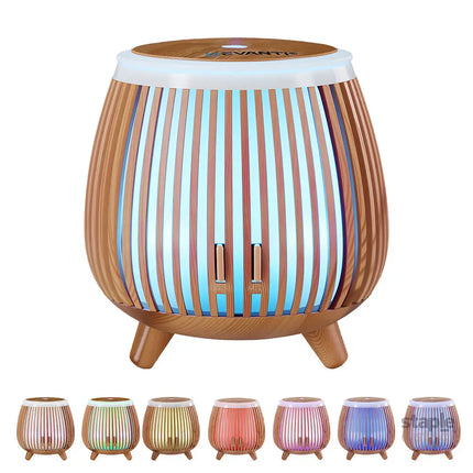 Devanti Ultrasonic Aroma Diffuser Aromatherapy 140ml LED Lights Iron Humidifier Forest Deep Wood - Appliances > Aroma