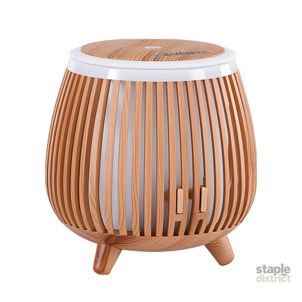 Devanti Ultrasonic Aroma Diffuser Aromatherapy 140ml LED Lights Iron Humidifier Forest Deep Wood - Appliances > Aroma