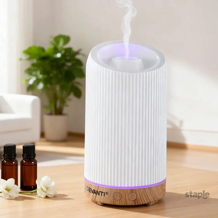 Devanti Ultrasonic Aroma Diffuser Aromatherapy 200ml LED Lights Iron Humidifier Forest - Appliances > Aroma Diffusers &