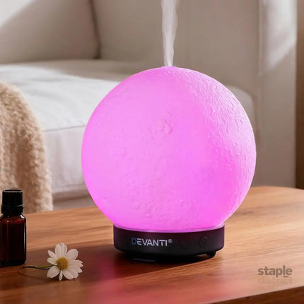 Devanti Ultrasonic Aroma Diffuser Aromatherapy Moon Lamp 100ml - Appliances > Aroma Diffusers & Humidifiers > Aroma