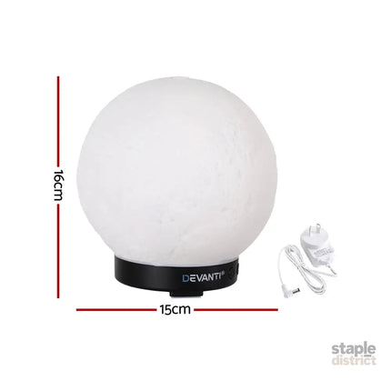 Devanti Ultrasonic Aroma Diffuser Aromatherapy Moon Lamp 100ml - Appliances > Aroma Diffusers & Humidifiers > Aroma