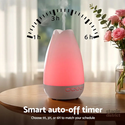 Devanti Ultrasonic Essential Oil Aroma Diffuser Aromatherapy Cool Mist Humidifier w/ LED Light 300ml - Appliances >