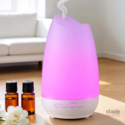 Devanti Ultrasonic Essential Oil Aroma Diffuser Aromatherapy Cool Mist Humidifier w/ LED Light 300ml - Appliances >