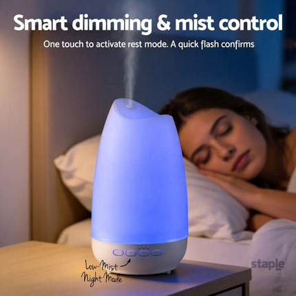 Devanti Ultrasonic Essential Oil Aroma Diffuser Aromatherapy Cool Mist Humidifier w/ LED Light 300ml - Appliances >