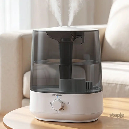 Devanti Ultrasonic Humidifier Aroma Diffuser Top Fill Quiet Bedroom 6L - Appliances > Aroma Diffusers & Humidifiers >