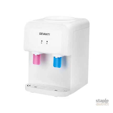 Devanti Water Cooler Dispenser Bench Top White - Appliances > Kitchen Appliances > Water Dispensers