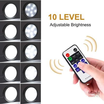 Dimmable & Timing Under Counter Lights Kitchen with Wireless RF Remote,Ultra-Thin 240V LED Cabinet Lights,12W Shelf