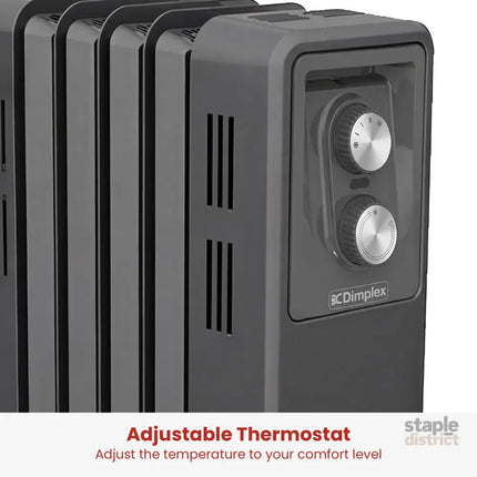 Dimplex 1.5kW Oil Free Column Heater 5 Fin with Thermostat Turbo Fan - Appliances > Heaters > Electric Heaters