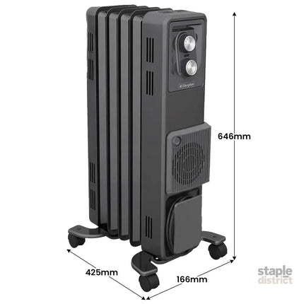 Dimplex 1.5kW Oil Free Column Heater 5 Fin with Thermostat Turbo Fan - Appliances > Heaters > Electric Heaters