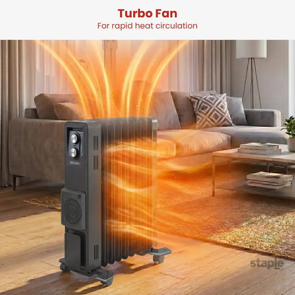 Dimplex 1.5kW Oil Free Column Heater 5 Fin with Thermostat Turbo Fan - Appliances > Heaters > Electric Heaters