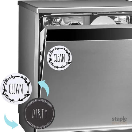 Dishwasher Magnet Clean Dirty Sign Farmhouse Dirty Clean Dish Washer Magnet Double Sided Universal Indicator with