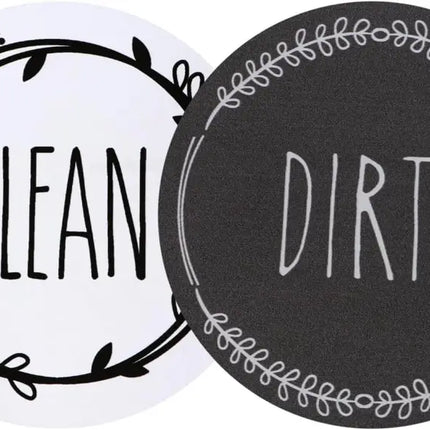 Dishwasher Magnet Clean Dirty Sign Farmhouse Dirty Clean Dish Washer Magnet Double Sided Universal Indicator with