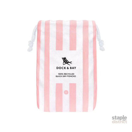 Dock & Bay Adult Poncho Hooded Towel | Cabana Collection | Malibu Pink S-2006732816934637573