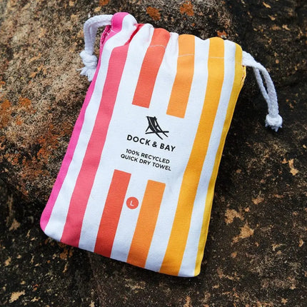 Dock & Bay Beach Towel Cabana Collection L | Quick Dry | Peach Sunrise-2006732815189807105