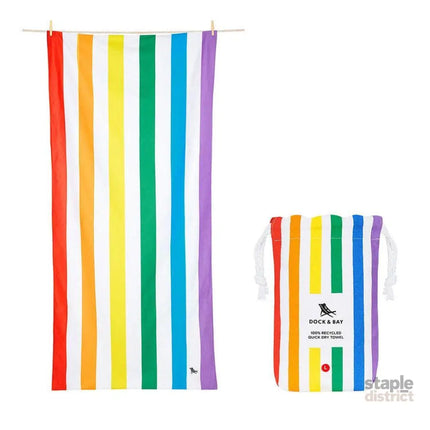 Dock & Bay Beach Towel Cabana Collection L | Quick Dry | Rainbow Skies-2006732815365967872