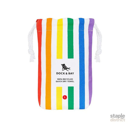 Dock & Bay Beach Towel Cabana Collection L | Quick Dry | Rainbow Skies-2006732815365967876