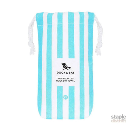 Dock & Bay Beach Towel Cabana Collection XL | Quick Dry | Tulum Blue-2006732812639670277