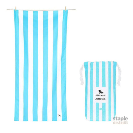 Dock & Bay Beach Towel Cabana Collection XL | Quick Dry | Tulum Blue-2006732812639670272