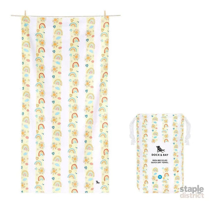 Dock & Bay KIDS Beach Towel | Quick Dry | Rainbow Road-2006732814153814016