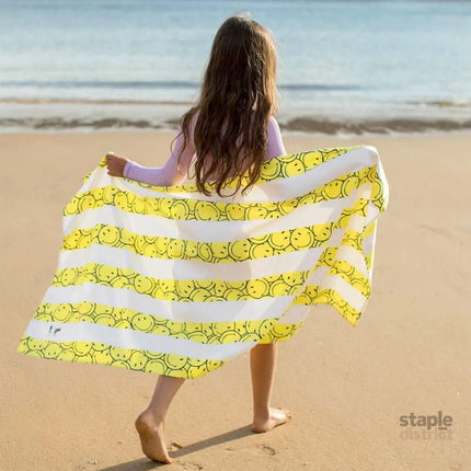 Dock & Bay KIDS Beach Towel | Quick Dry | Smiley-2006732813306564610