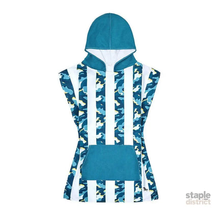 Dock & Bay KIDS Poncho Hooded Towel - Cool Camo XS (2-4yrs)-2006732818931126276