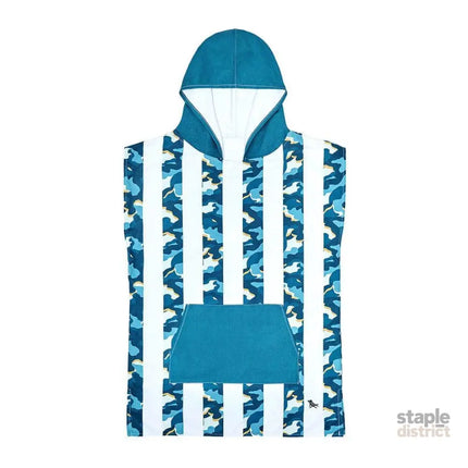 Dock & Bay KIDS Poncho Hooded Towel - Cool Camo XS (2-4yrs)-2006732818931126278