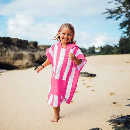Dock & Bay KIDS Poncho Hooded Towel -Mini Cabana Collection-Phi Phi Pink S (4-7yrs)-2006732818260037632