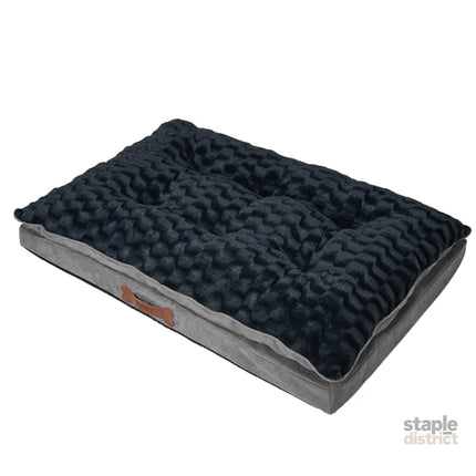 Dog Calming Bed Warm Soft Plush Comfy S Grey Small-2029387224654680065