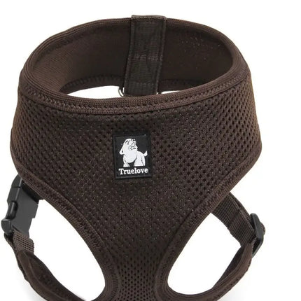 Dog Harness with Steel D Ring - Brown, XL-1831155620741517312