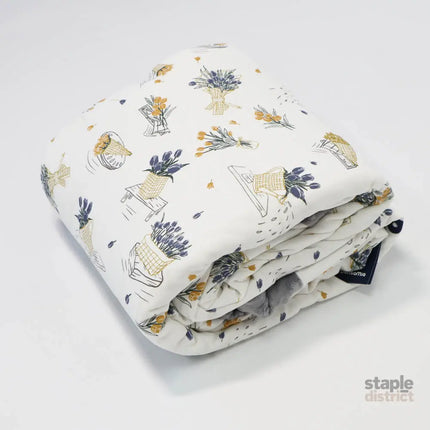 Domia Cotton Knit Winter Blanket 2.5Tog Blossom-2006733366535262209