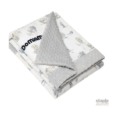 Domimia Thick Padded Minky Cotton Kids Blanket - 2.5 tog Wildflower Boquet-2006733351154749446