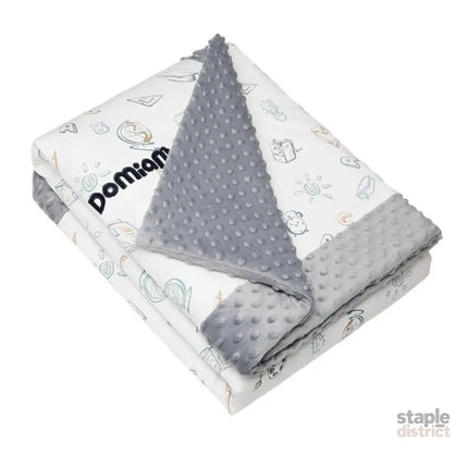 Domimia Thick Padded Minky Cotton Kids Blanket - 2.5 tog Wildflower Boquet-2006733351154749449