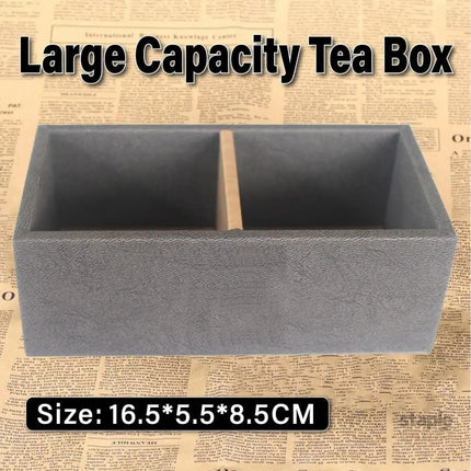Double Compartment Tea Caddy Hotel Room Storage Organizer for Tea Bags Sugar - Baby & Kids > Kid’s Furniture > Toy Boxes