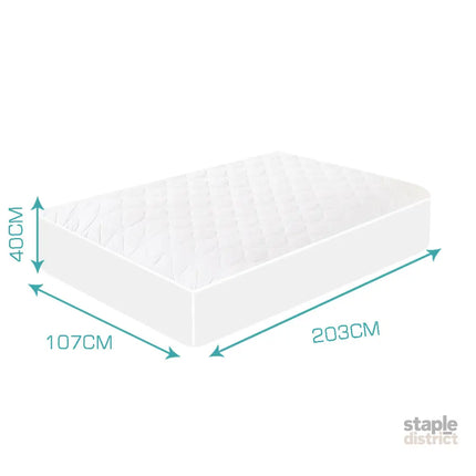 DreamZ Fitted Waterproof Bed Mattress Protector King Single-2029387256439115778