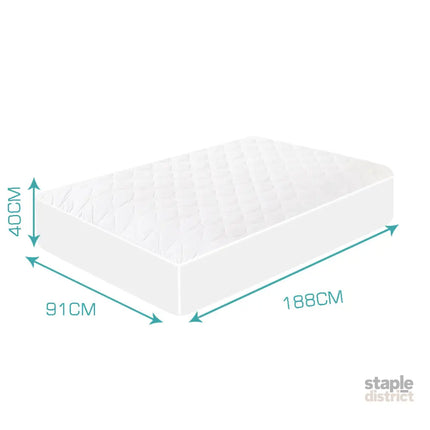 DreamZ Fitted Waterproof Bed Mattress Protector Single-2025742035721523202