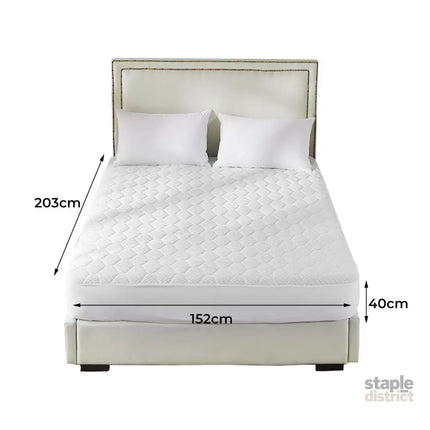 Dreamz Mattress Protector Topper Bamboo Queen-2006733086171205634