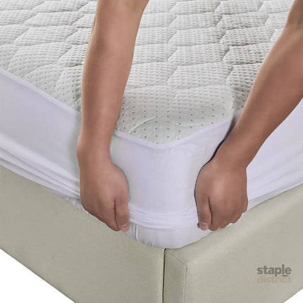 Dreamz Mattress Protector Topper Bamboo Queen-2006733086171205635