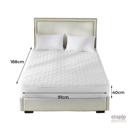 Dreamz Mattress Protector Topper Bamboo Single-2018816647783124994