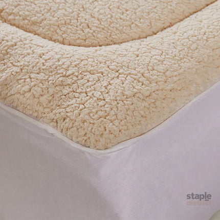 DreamZ Mattress Topper 100% Wool Underlay Single-2018816782927794180