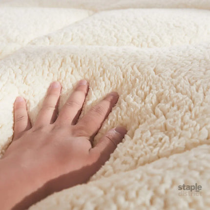 DreamZ Mattress Topper 100% Wool Underlay Single-2018816782927794179